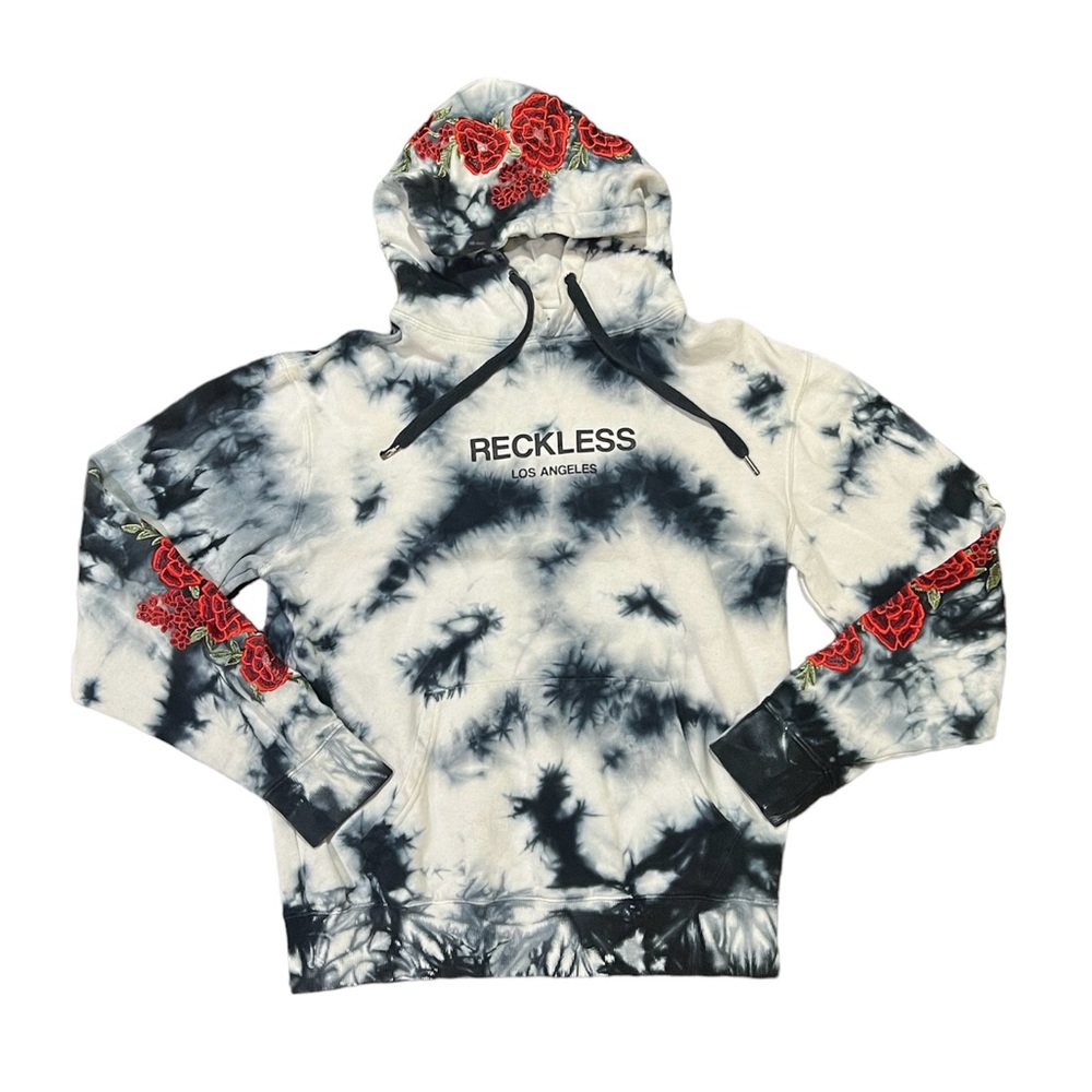 Young & Reckless Y&R Tie Dye Vista Rose Hoodie Small